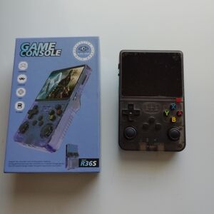 Transparent Black Handheld Game Console